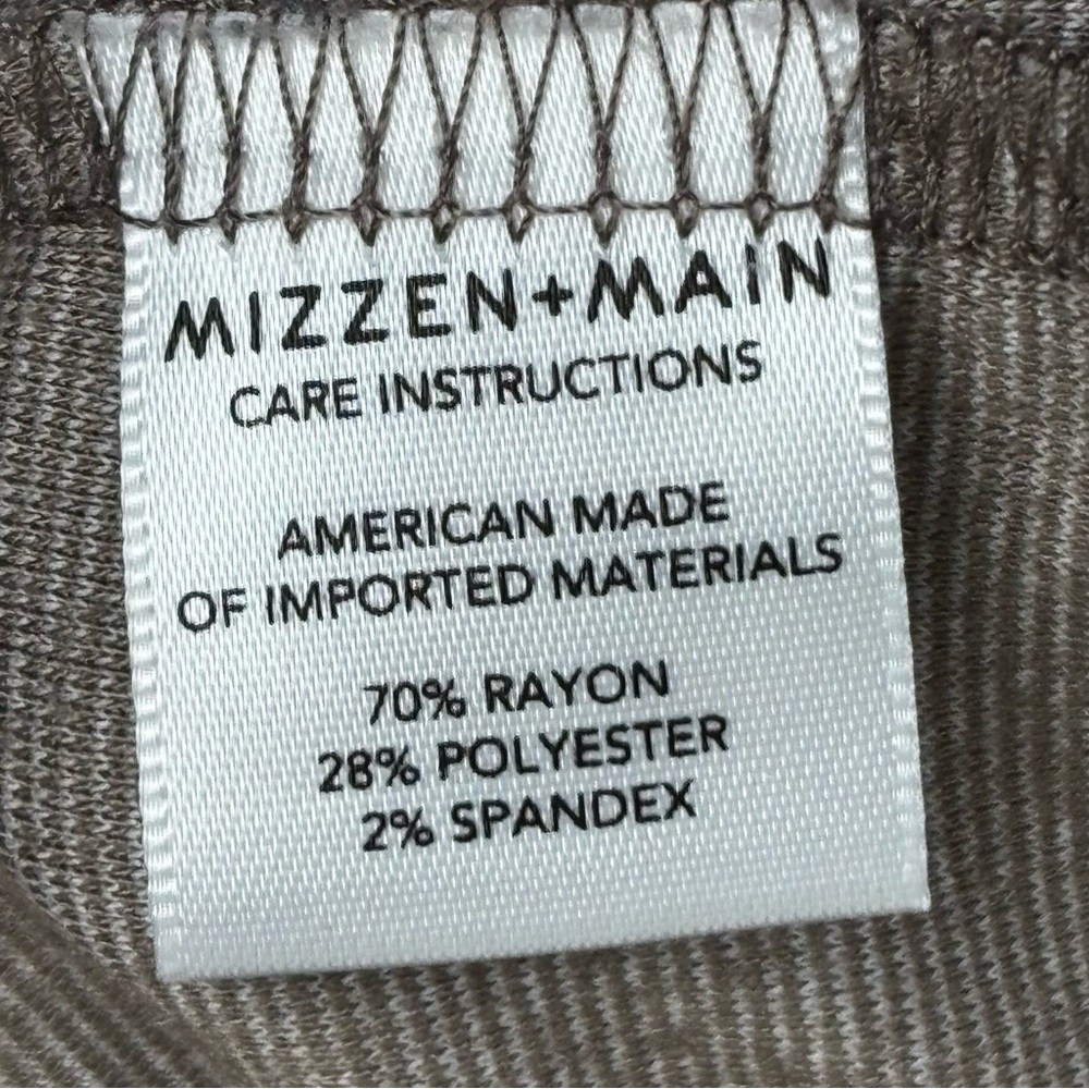 Mizzen Main 1/4 Zip Pullover Mens XL Brown Trim Fit Mock Neck Sweater - Picture 10 of 14
